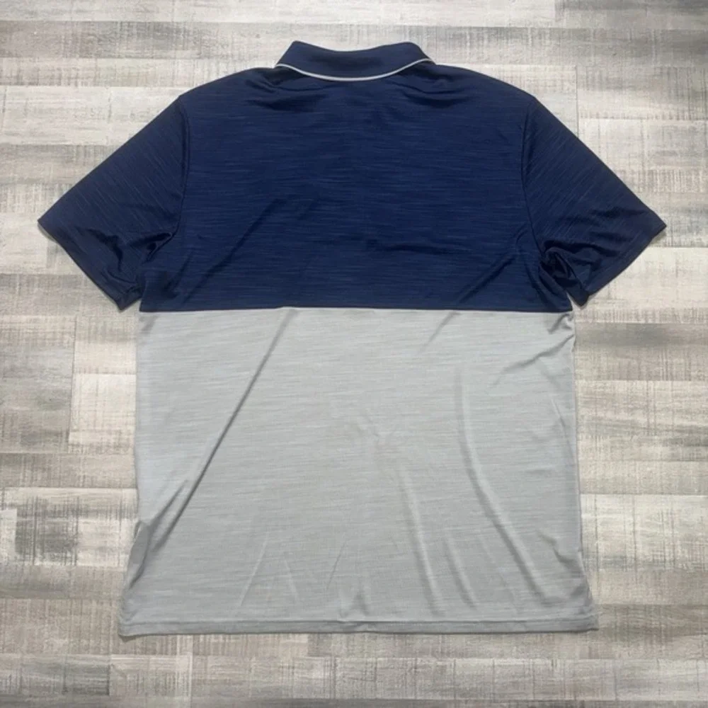 Adidas Golf Polo Shirt Navy&grey With Budweiser Logo Men's 2XL
